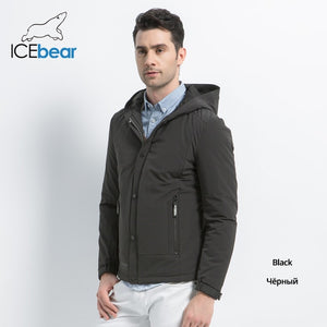 ICEbear 2019 new men's casual coat autumn man warm brand fashion jackets cotton padded overcoat windproof coat  MWC18216D