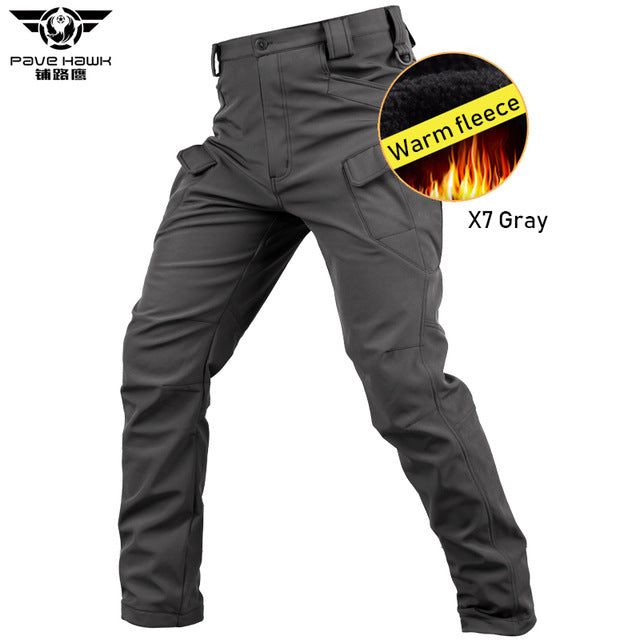 IX9 Winter Tactical Pants Warm Waterproof Soft Shell Fleece Cargo Pants Men Military Camouflage Army Man Casual Trousers Women