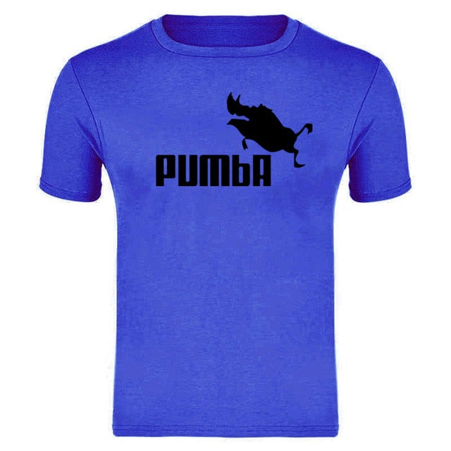 2019 Summer New PUMBA Print T Shirt Mens cotton T-shirts Tee Short Sleeve High Quality Boys Tshirt TOPS Many colors and sizes