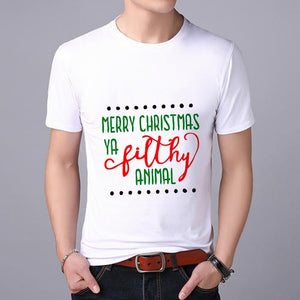 Funny Santa Claus print MEN T-shirt Top Tees Christmas tshirt Christmas Print Men T Shirt  Santa Claus Tee Shirt 2019