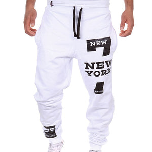 Men's hip hop Letter Print Sweatpants Sport pants 2019 New Male Casual Lace-up Loose Hip Trousers Joggers Fashion Cotton Pants