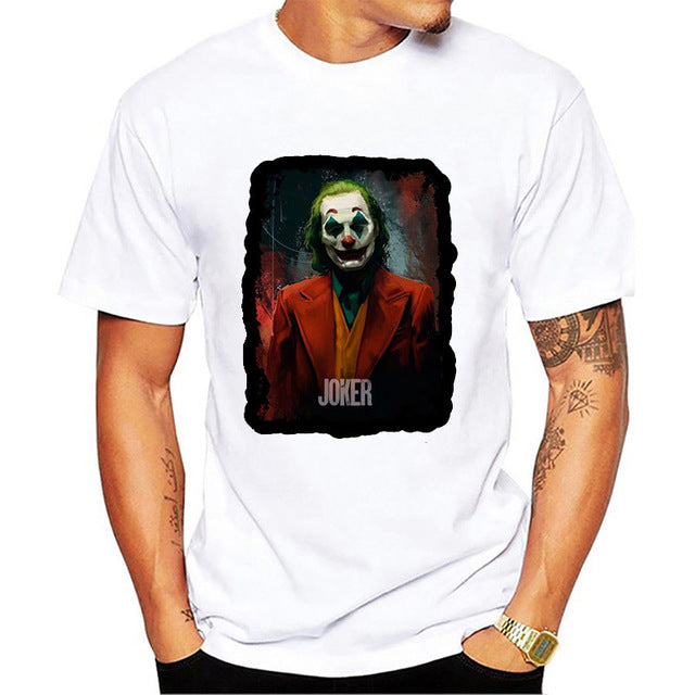 Joker Joaquin Phoenix funny t shirt men 2019 new white casual homme cool antihero tshirt streetwear