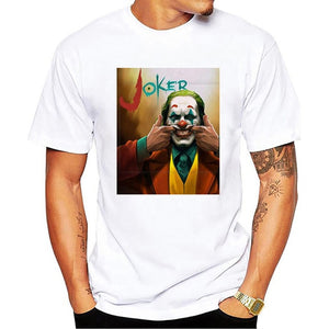Joker Joaquin Phoenix funny t shirt men 2019 new white casual homme cool antihero tshirt streetwear