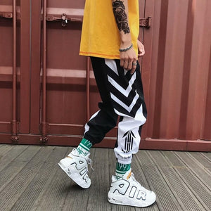 Hip hop Pants Men Loose Joggers Print Streetwear Harem Pants Clothes Ankle length Trousers