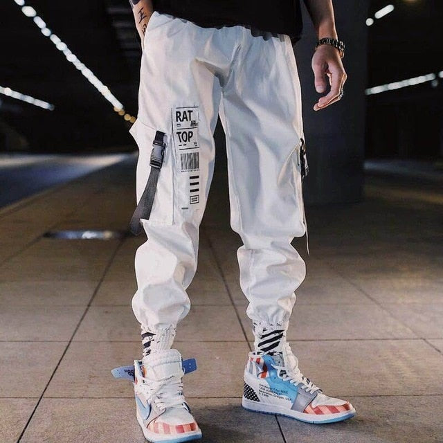 Hip hop Pants Men Loose Joggers Print Streetwear Harem Pants Clothes Ankle length Trousers